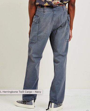 RRL Herringbone Twill Cargo Pants – Vintage Military Style, Cotton